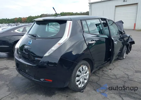 2013 Nissan Leaf S z USA, uszkodzony, nr VIN 1N4AZ0CP5DC423461